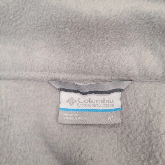 Columbia Fleece Full Zip Grey Jacket sz M - Picture 4 of 9